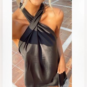 Show Me Your Mumu Jasmine Halter Mini Dress